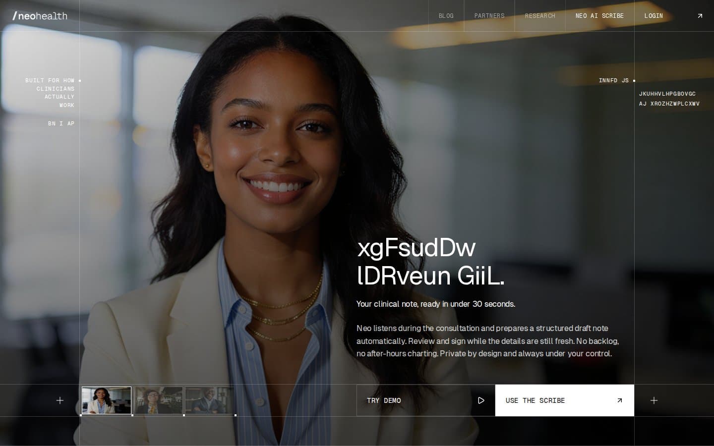 Slate at Neo Health — healthcare product interface